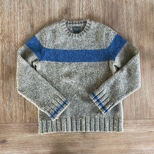 Vintage ‘90s Women’s Abercrombie & Fitch Lambswool Rugby Stripe Crewneck Sweater